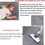 DSSHENGDS Living Room Home Decor Coral Fleece Area Rug,Modern Nursery Washable Kids Bedroom Rug,Girls Boys Soft Non-slip Soft Mat,2cm Thick Kids Carpet-E-60 * 100cm - Image 5