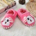 SRTUMEY UK Clearance Pink Slippers for Toddler Infant Kids Baby Warm Home Shoes Boys Girls Winter Cute Plush Soft Cotton Slippers - Image 3