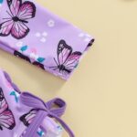 Baby Girl Swimming Costume Baby Swimsuit 3 6 12 18 24 Months 2T 3T Infant Toddler Girls Swimwear Rash Guard Zipper One Piece Long Sleeve Beachwear Bathing Suits Wetsuit - Image 5