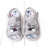 Cocila Toddler Sandals Boys Girls Summer Children Infant Toddler Shoes Girls Sandals Flat Bottom Anti Open Toe Non Slip Breathable Soft Comfortable Cartoon Car Toddler Boys Wide Sandals - Image 5