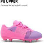 DREAM PAIRS Boys Girls Soccer Cleats Youth Firm Groud Athletic Outdoor Trainning Football Shoes for Little/Big Kid - Image 2