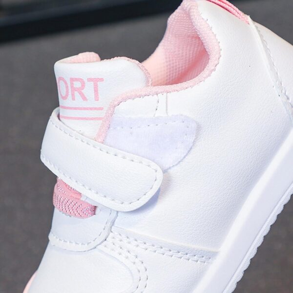 Infant Non Slip Sneakers Baby Boy Girl Toddler Breathable Lightweight Non-Slip Soft Sole First Walking Shoes White Athletic Shoes for Toddlers Kids Outdoor Shoes Toddler - Image 4