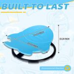 Sensory Spinning Chair, Autism Kids Sensory Swivel Toys, Sit and Spin Wobble Chair for Suitable for Boys and Girls with Autism and Adhd,Toddler Sensory Equipment (Penguin-Blue） - Image 2