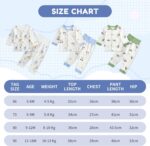 JiAmy Baby Outifts, Girls Pajamas Boys Sleepwears 2pcs Long Sleeves Pjs Tops & Pants Sets, Boys Nightwear Clothes for Toddler 3-18 Months - Image 7