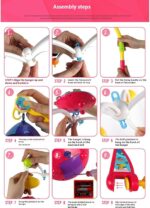 Musical Crib Mobile, Remote Control Baby Mobile, Rotating Light Projector, Soothing Lullabies, Multi-Function Musical Nursery Decoration for Boys and Girls, 50x48 cm, 1200kg - Image 6