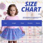 Trsenvrml Baby Girls Easter Dresses for Kids Cotton Long Sleeve Bunny Dress Toddler Causal Plaid Dresses - Image 7