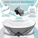 Blue Zeri Portable Baby Bed Lightweight & Compact - Travel Bassinet for babies -Baby Bassinet Newborn - Baby Travel Crib - Baby Nest Pod Newborn - Baby Camping Bed - Image 4