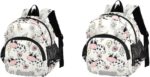 ISAOA Toddler Backpack with reins, Kids Anti-Lost Rucksack with Safety Harness,Doodle Cow with Flower Backpack for Boys and Girls Baby Preschool Mini Bag with Leash,S - Image 3