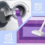 USTIDE Purple Kids Playroom Rug Area Rug Nonslip Washable Rug Lovely Mysterious Carpet Nursery Bedroom Rug,Indoor - Image 4