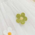 XIXIMAON Toddler Girl Summer Tulle Dress 3D Flower Decor Sleeveless Suspender A Line Dress - Image 5