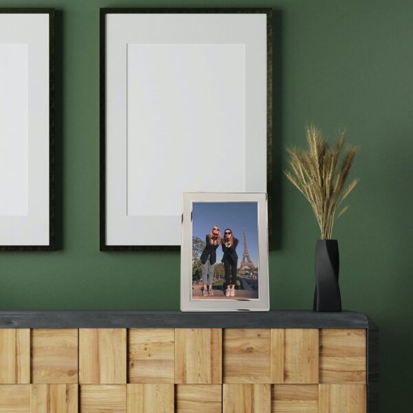 Frametigo Silver Plated Plain Satin Photo Frame - Fits Photo Size 4"x6" (10x15cm) - Image 7