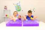 Eco Glitter Gelli Baff Purple, 1 Bath or 6 Play Uses from Zimpli Kids, Magically turns water into thick, glittery goo, Eco, Recyclable Children's Bath Toy for Boys and Girls, Certified Biodegradable - Image 4
