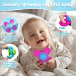 Guibola Suction Cup Spinners for Babies 3PCS Suction Toys with Silicone 10+ Months Fidget Spinning Sensory Toys Baby Bath Toys High Chair Suction Cups Travel Toys for Boy Girl（Classic-Star） - Image 4