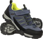 Mountain Warehouse Trail Kids Waterproof Hiking Shoes - Breathable Plimsolls with Suede & Mesh Upper, Rubber Outsole & EVA Cushion - Walking, Hiking, Outdoors & Trekking