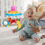 Nursery Mobile for Crib - 33x25x25cm Baby Bassinet Mobile Hanger Bell | Wooden Mobile Rotating Cute Animal Nursery Decor | Cotton Educational Toys for Girls Boys, Stroller Accessories - Image 7