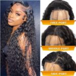 30 Inch 13x4 Curly Wave Lace Front Wigs Human Hair HD Lace Wigs Human Hair Wigs for Black Women Human Hair 180% Density Lace Frontal Wig Pre Plucked with Baby Hair - Image 3