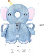 Bebamour Baby Walkers Protective Baby Sit Me Up Toddler Adjustable Baby Head Protection Safety Pad Backpack Wear for Crawling - Image 4