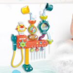 Bath Toys for Kids, Plumbing System Bathtub Water Toy, 11.02x2.95x12.4 inches, Educational Toy with Pipes & Valves, Interactive Sensory Shower Game for Boys, Girls Over 3 Years Old - Image 5