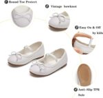 Kiderence Little Toddler Girls Dress Shoes Ballerina Ballet Flats Kids Mary Janes - Image 5