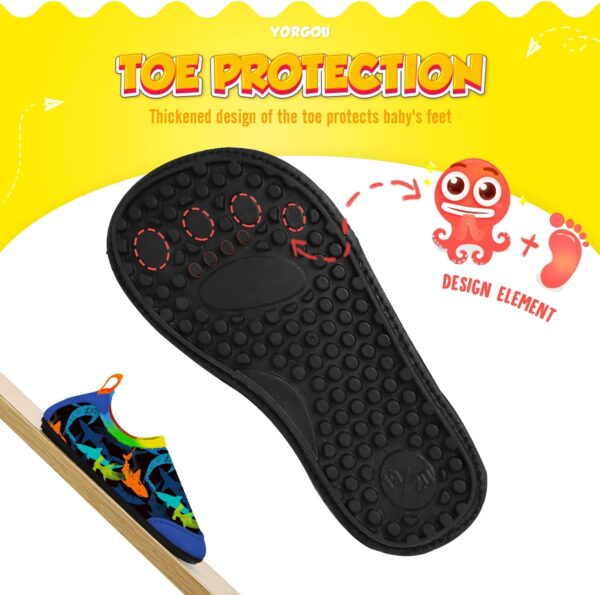 Yorgou Baby Boys Girls Water Shoes Toddler Beach Shoes Barefoot Aqua Socks Non-Slip for Pool Beach - Image 5