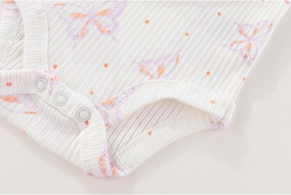 MAMIMAKA Newborn Baby Short Sleeve Bodysuits Cotton One-Piece Baby Boy Girl Clothes 5-Pack - Image 6