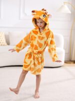 CuteOn Girls Bathrobe Kids Gifts for Toddler Boys Robe Size 2-13T - Image 3