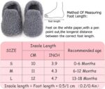 Maeau Baby Boys Girls Lightweight House Slippers Winter Warm Fleece House Shoes Winter Anti-Slip First Walking Shoes Prewalker Boots - Image 5
