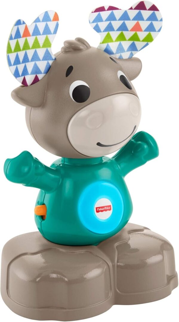 Fisher-Price Linkimals Musical Moose, Baby Toy, Product in Portuguese (Mattel GRB27) - Image 2