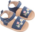 Infant Toddler Boys Girls Sandals Baby Walking Shoes Soft Soled Flower Embroidered Baby Shoes Breathable Sandals Non Slip Summer Casual Sandals - Image 3