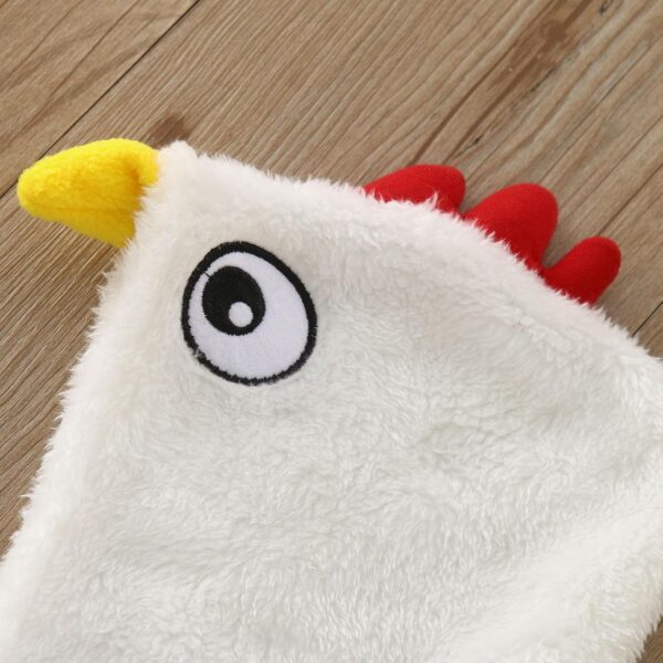 Cokbyavla Easter Baby Rooster Costume,Babies First Easter Basket Girl Matching Easter Outfits Newborn Girls 2 Piece Solid Color Outfits 12 Month Sleepwear Boy Ruffle One - Image 5