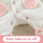 JiAmy Baby Snowsuit Hooded Romper Winter Outfits Boys Girls Cartoon Bear Fleece Jumpsuit 0-18 Months - Image 5