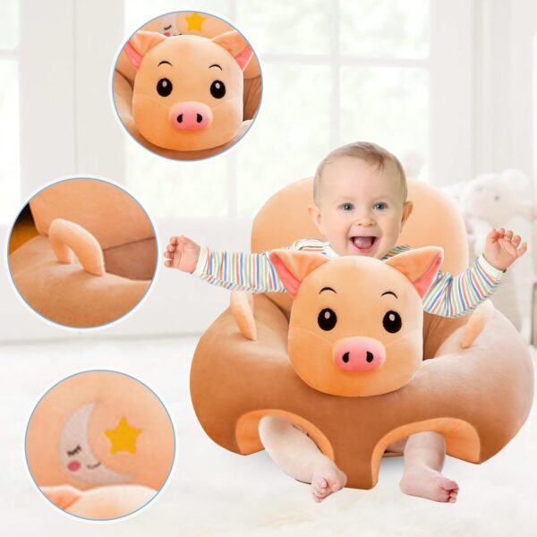 Baby Floor Seat Chair Learn to Sit Lounger Cover Baby Learning Sitting Chair Cover for Infants Toddler (Just cover, no filling) - Image 7