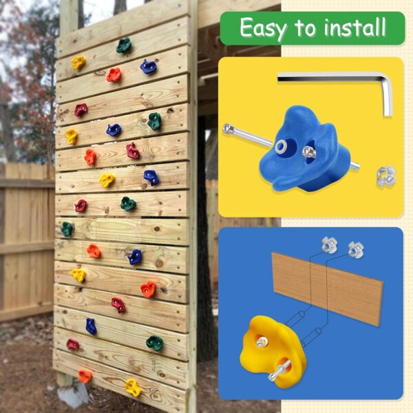 Trymaker Rock Climbing Holds,Climbing Wall for Kids,Climbing Set for Adult Indoor and Outdoor - Image 6