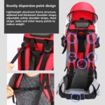 ZSPXZZ Premium Cross Country Baby Carrier, Baby Toddler Backpack Cross country Carrier w/Stand Child Kid Sunshade Visor,Upgraded foot straps,Holds up to 50 Pound Ideal,B - Image 3