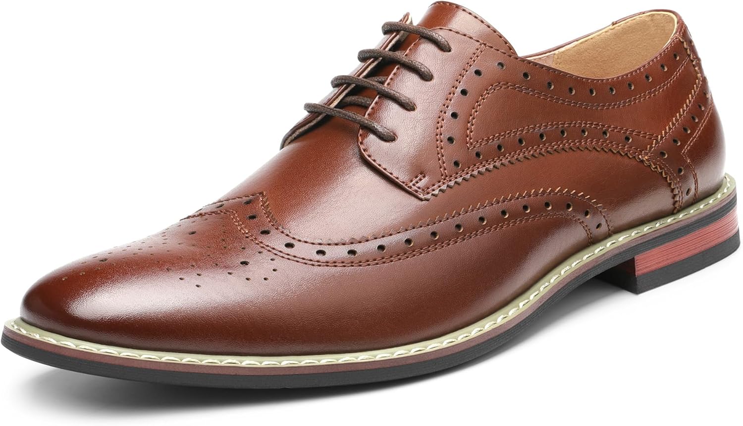 71hIVwklqSL._AC_SL1500_.jpg Bruno Marc Mens Oxfords Shoes Men's Lace-ups Formal Dress Shoes for Men in Smart Casual Wedding Boss Work - Image 1