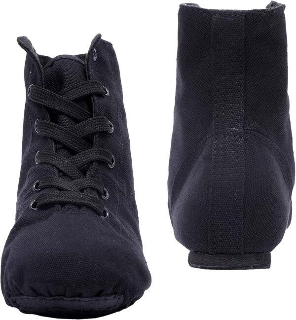 Women's Jazz Shoe, Canvas Ballet Dance Shoes Split Sole Flat Gymnastics Dancing Slippers - Image 2