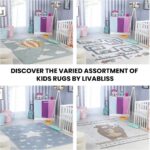 Livabliss Hot Air Balloon Kids Rug - Childrens Rugs for Bedroom 160x213 cm, Kids Carpet for Girls and Boys Bedroom, Playroom and Nursery Rugs, Baby Rug for Girl or Boy Room, Beige and Pink - Image 6