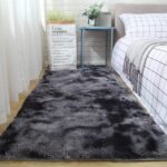 JURLEA Area Rug Modern Fluffy Shaggy Rugs for Living Room, Soft Non-Slip Carpet for Bedrooms, Boys Room, Girls Room, Play Room Modern Home Decor (Black Grey, 120 x 160 cm) - Image 2