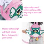 Toddler Safety Harness Backpack with Rein Baby Walking Leash Anti-Lost Safety Wrist Cuff with Lock 1.5m Children Walking Backpack-Owl-Pink - Image 6