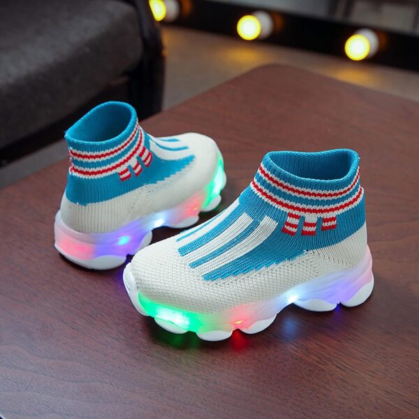 Luminous Light Led Shoes Girls Sport Kids Children Baby Baby Shoes School Shoes Size 4 - Image 6