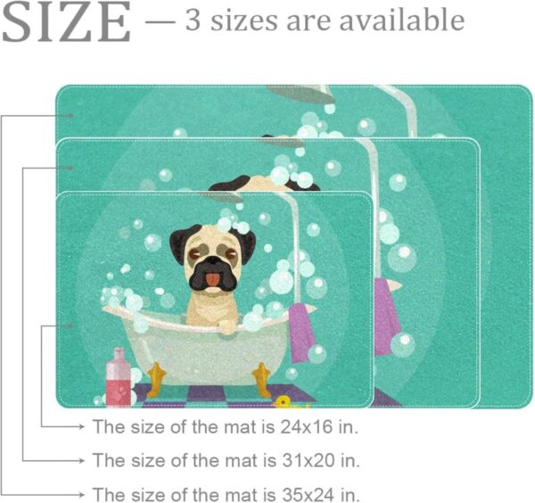 Dog Grooming Area Rug Rugs Non-Slip Floor Mat Doormats for Living Room Bedroom Girls Boys Kids Room Dorm Nursery 35 x 24 inches - Image 2