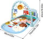 Jubepk Kids Gym Mat, Musical Activity Center with Lights, 74x56x43cm Developmental Mat with Detachable Toys, Ideal for Boys and Girls to Enhance Motor Skills - Image 2
