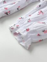 Kumsolu Newborn Baby Girl Romper Long Sleeve Infant Floral Print Bodysuit Onesie Jumpsuit - Image 5