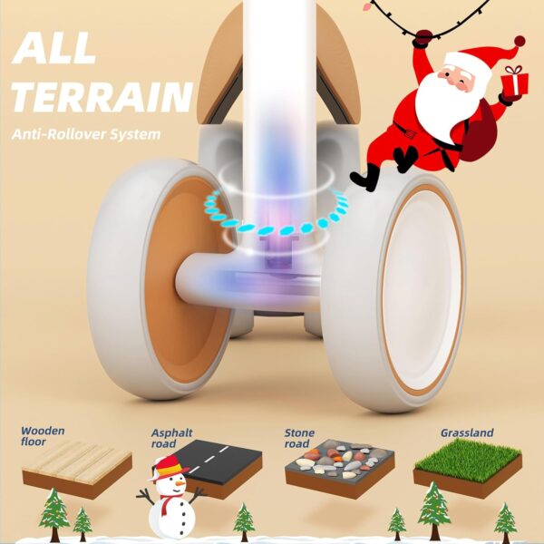 XJD Baby Balance Bike 1 Year Old Toddler Ride On Toys for 10-24 Months Baby Trike Garden Toys First Bike 1 st Birthday Toys for Girls Boys Toddler bike No Pedals (Brown) - Image 8