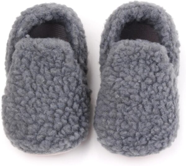 Maeau Baby Boys Girls Lightweight House Slippers Winter Warm Fleece House Shoes Winter Anti-Slip First Walking Shoes Prewalker Boots - Image 4