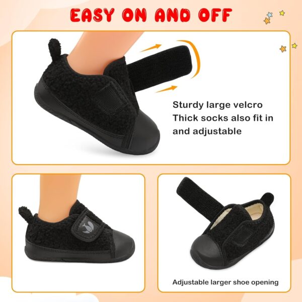 JIASUQI Baby Slippers Warm Soft Baby Boots Adjustable Infant First Walking Shoes Baby Boys Girls Winter Shoes - Image 2