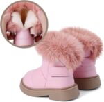 MK MATT KEELY Girls Snow Boots Kids Winter Outdoor Waterproof Boots Toddler Walking Shoes with Anti-Slip Rubber Sole - Image 4