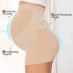 Diawsome Womens Seamless Maternity Boyshort Underwear Over Bump, Pregnancy High Waisted Shapewear Panties for Support Belly - Image 2