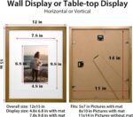 KINLINK 28x36 Picture Frames Brown - Wood Frames with Acrylic Plexiglass for Pictures 13x18/20x25 with Mat or 28x36 without Mat, Tabletop and Wall Mounting Display, Set of 4 - Image 6