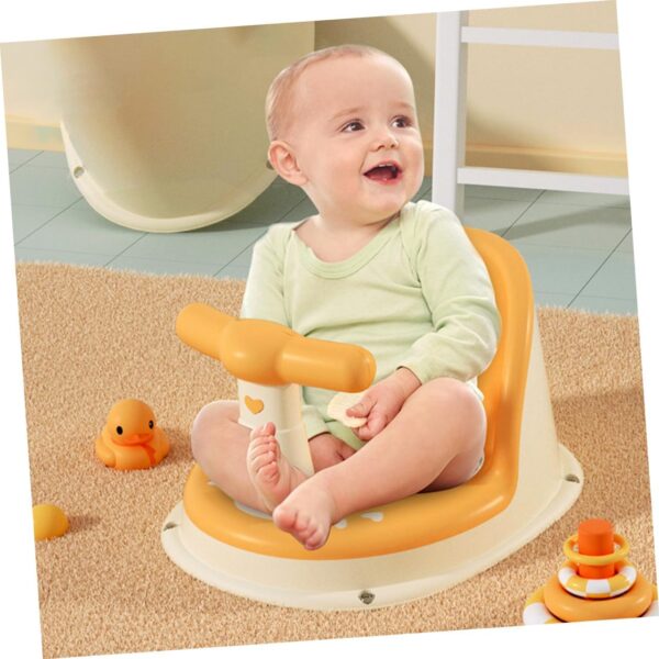 QUMIIRITY Bath Tub Seat for Baby Pp TPE Material Bathing Support Seat 6-12 Months Baby Bathing Chair Nonslip Bath Seat - Image 7